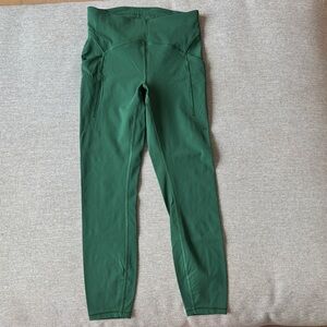 Lululemon Forest Green Leggings with Side Pockets